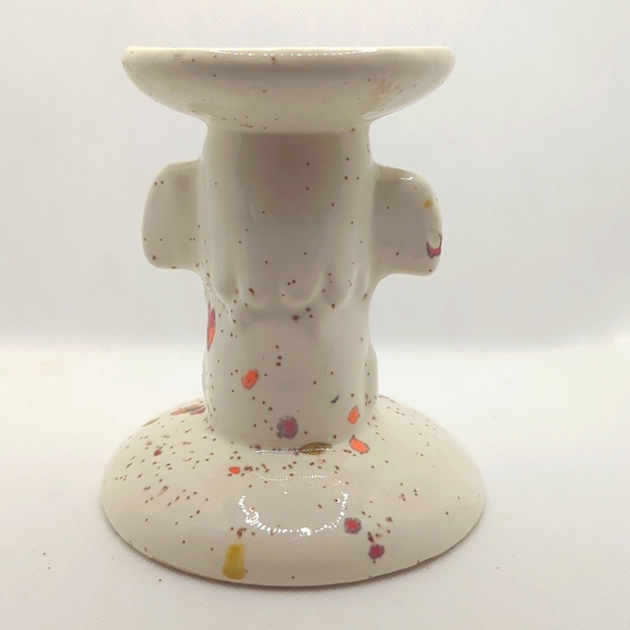 Creek Pottery - Native American Totem Pole Candle Stand - Picture 3 of 10